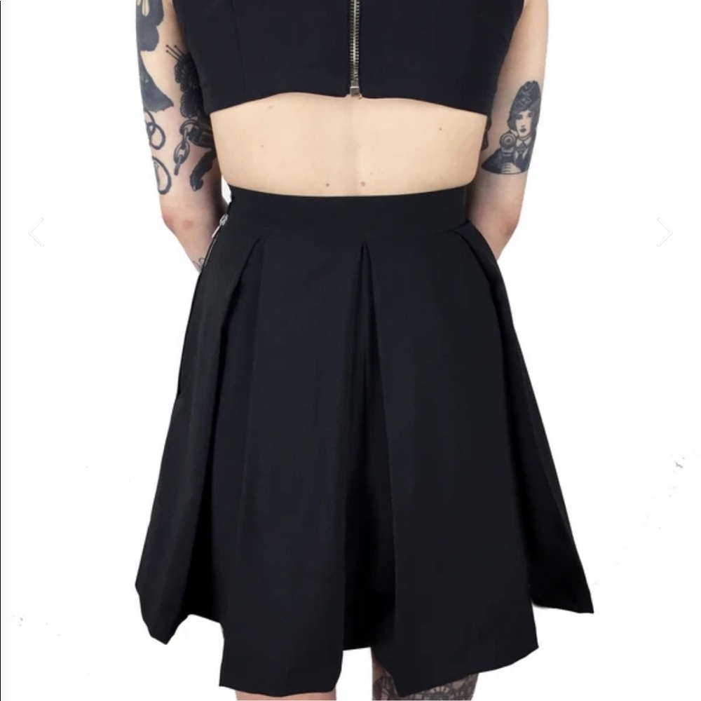 Deandri Bonnie Skort Pleated Goth EGirl XS